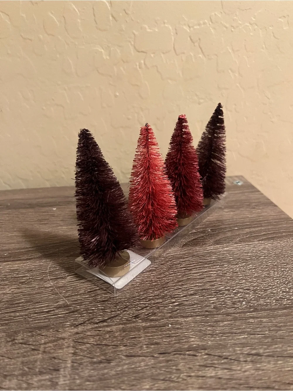 Target Wondershop Bottle Brush Small Trees Christmas Purple Pink NWT
